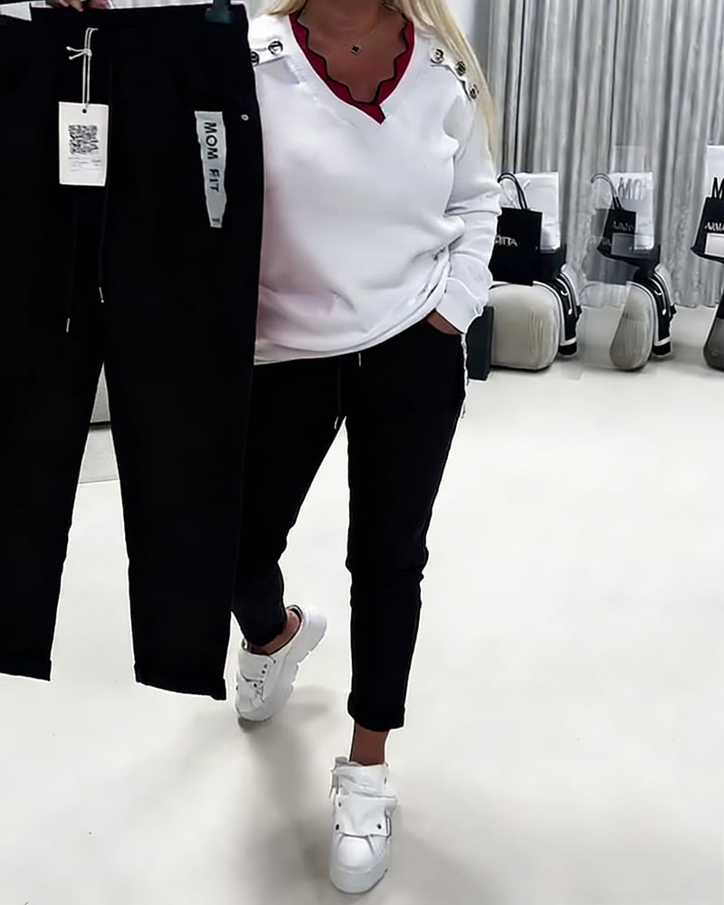 Fashion Stretch Drawstring Pants