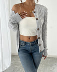 Knitted Cable Cardigan for Women's