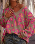 Casual V-Neck Warm Loose Sweater