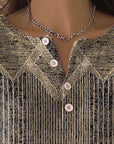 Elegant Button-Down Retro Sweater