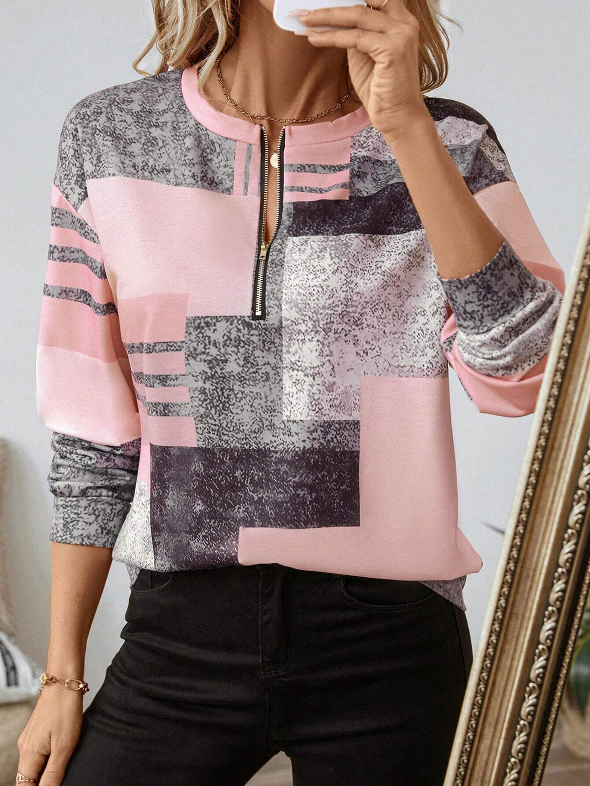 Chic Vintage Long Sleeve Pullover