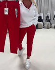 Fashion Stretch Drawstring Pants
