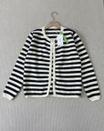 Timeless Striped Sweater Cardigan