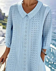 Baby Doll Neck Hollow Dress