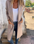 Casual Open Lapel Knit Jacket