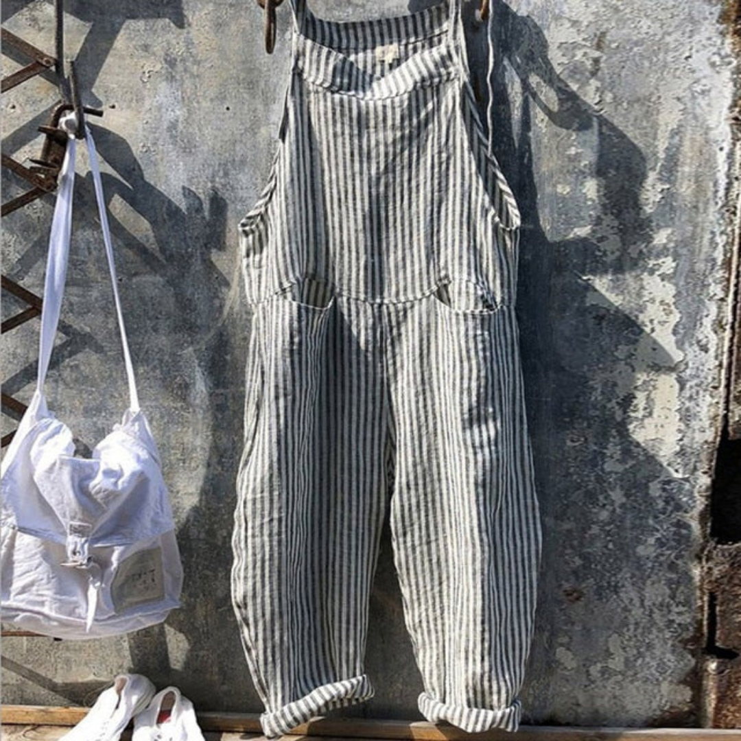 Checkered Sleeveless Jumpsuit for Women