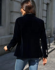Elegant Velvet Blazer Jacket for Women