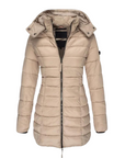 Warm Quilted Long Down Jacket