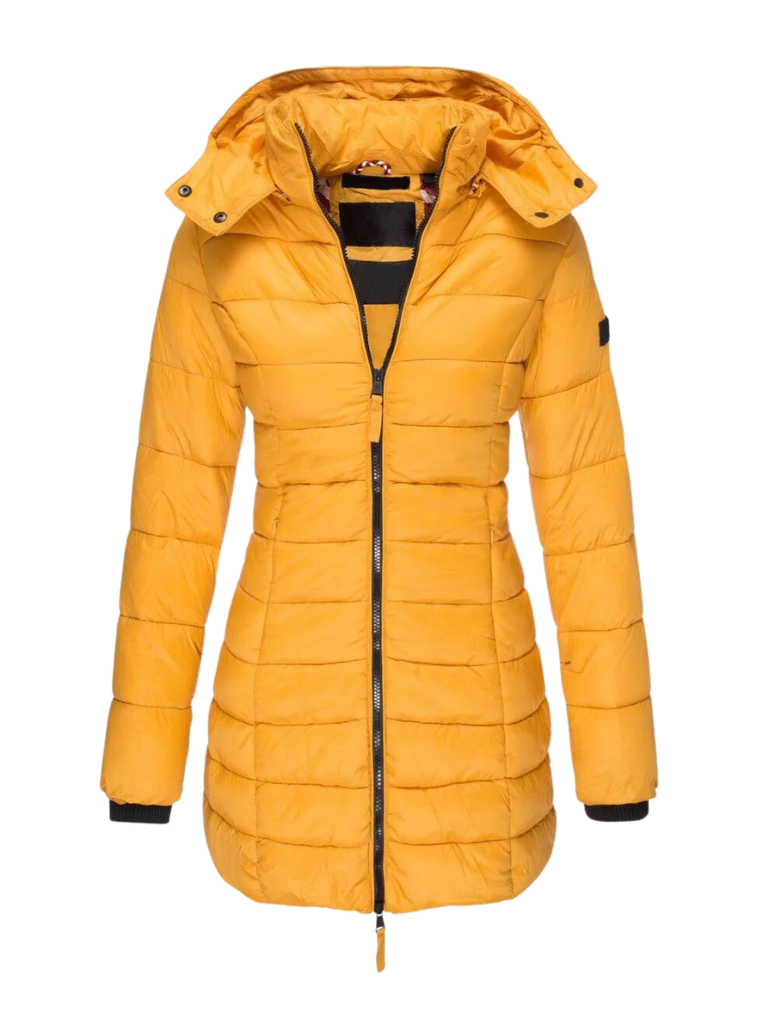 Warm Quilted Long Down Jacket