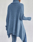 High Collar Irregular Loose Sweater
