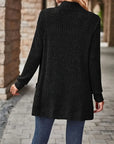 Chic Casual Ribbed Long-Sleeve Top