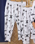Mid-Rise Casual Printed Pants