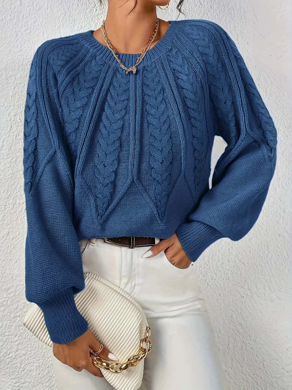 Maeve Cozy Knit Flare Sweater