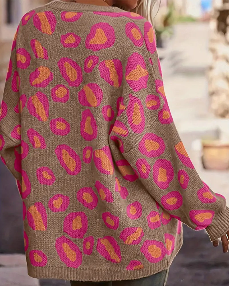 Casual V-Neck Warm Loose Sweater