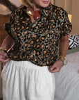 Casual Leopard Print Blouse