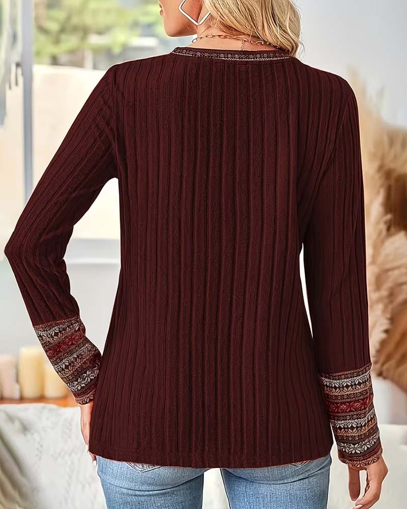 Fair Ribbed Knitted Sweater