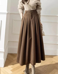 High-Waisted Pleated Skirt for Women
