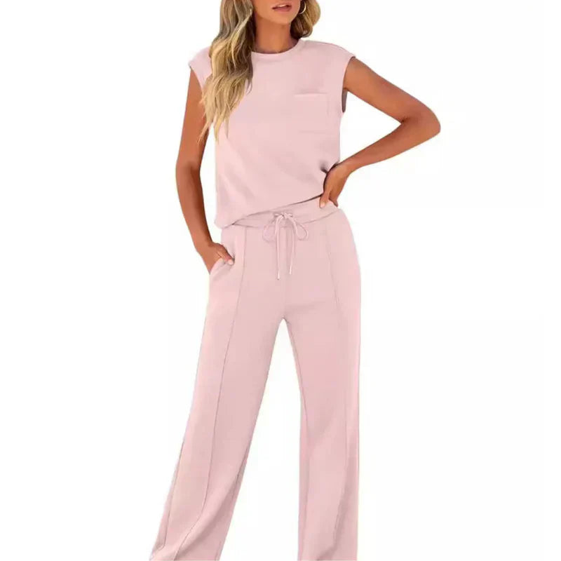 Elegant Two Piece Sleeveless Set