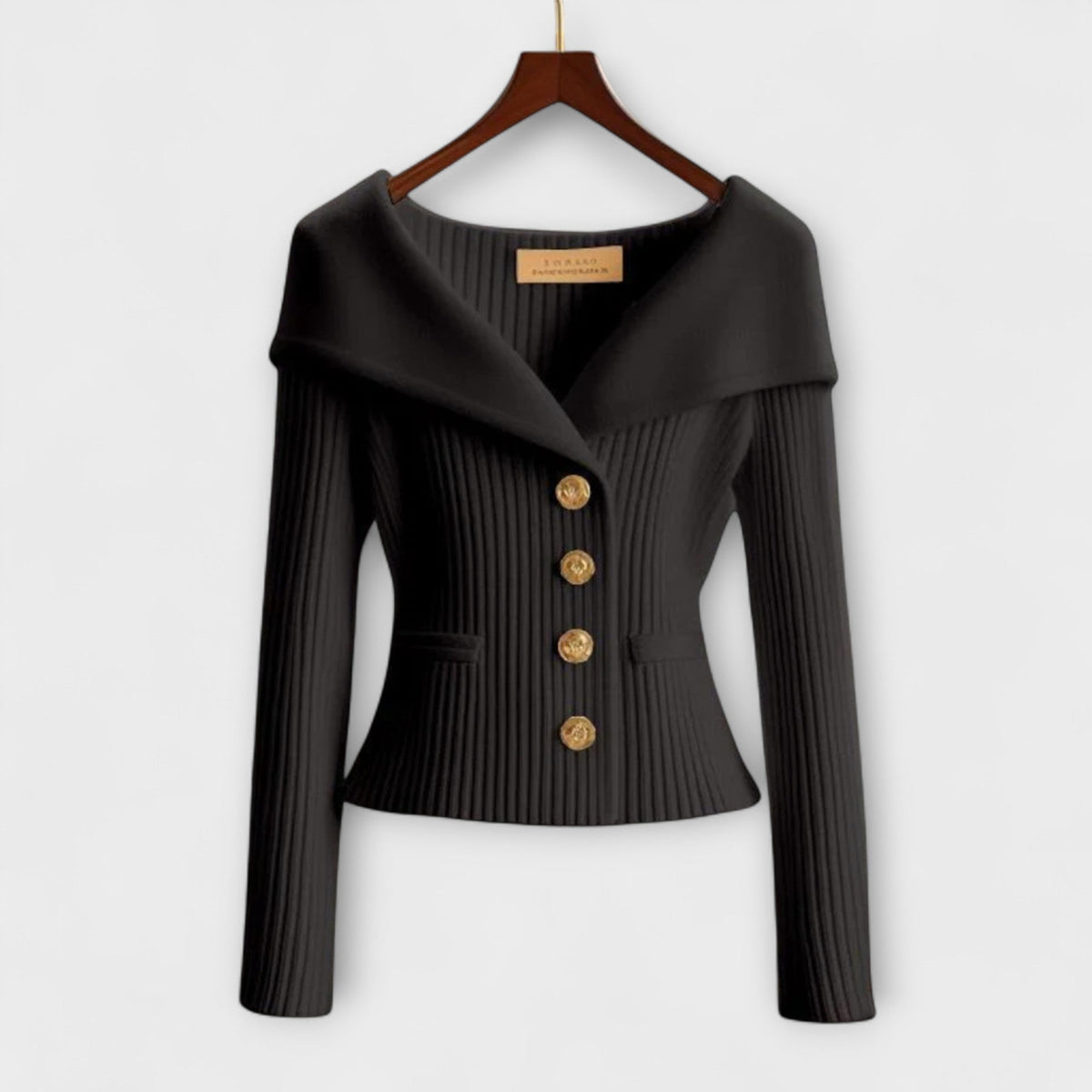 Warm Textured Knit Jacket for Women
