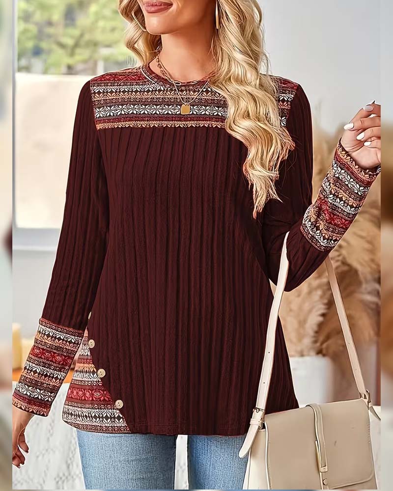 Fair Ribbed Knitted Sweater