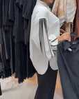 Contrast Line Long-Sleeved Shirt
