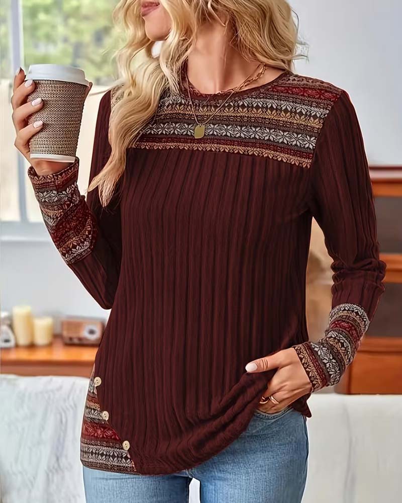 Fair Ribbed Knitted Sweater