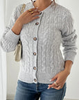 Knitted Cable Cardigan for Women's