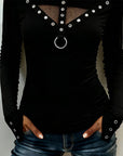 Mesh Hot Girl See-Through Fitted Top