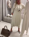 Solid Color Long Sleeve Casual Jumpsuit
