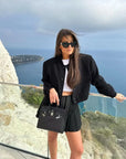 Crop Long Sleeve  Bomber Jacket