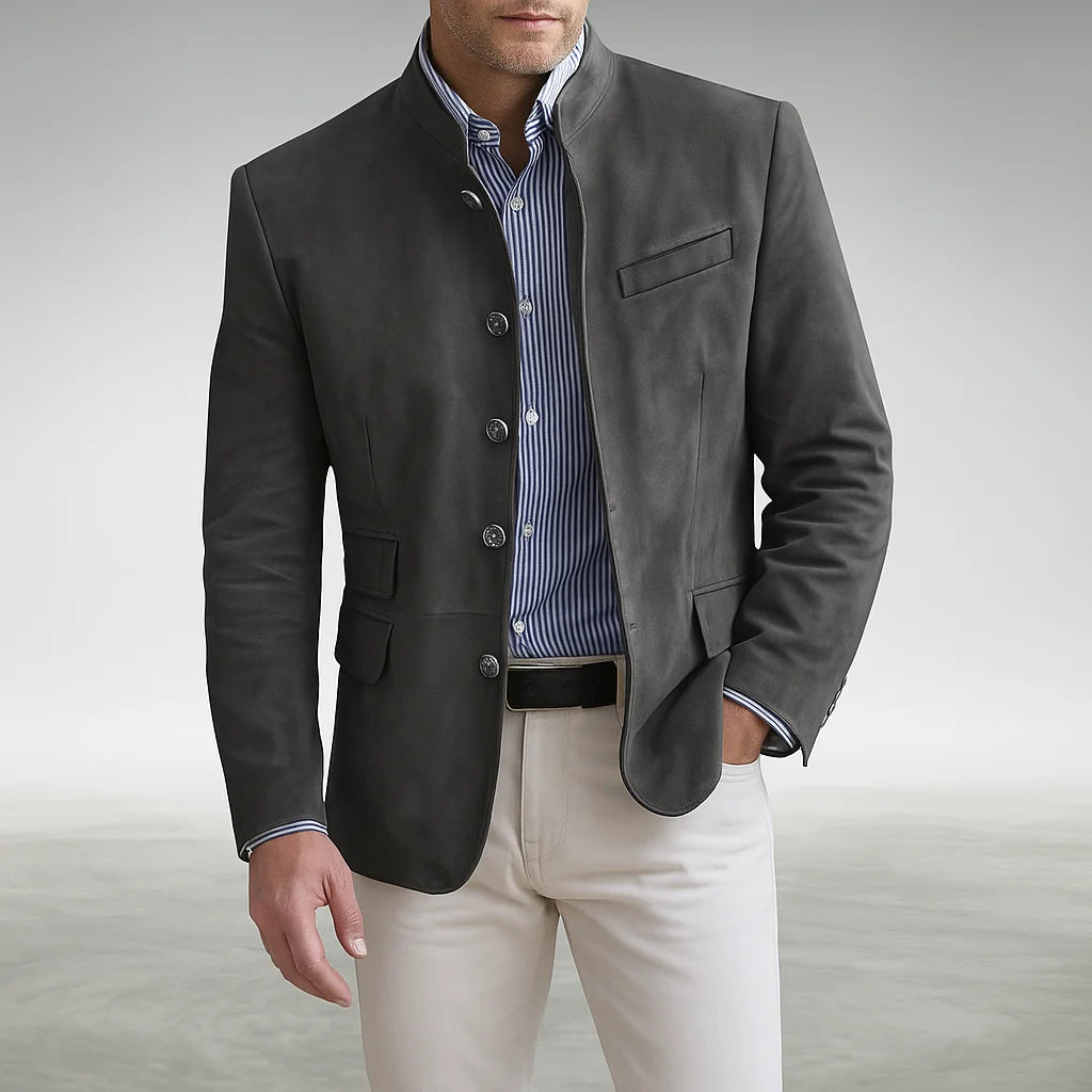 Adrian Men's Cardigan | Tailored Fit, Textured Knit, Functional Pockets 0