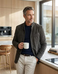 Adrian Men's Cardigan | Tailored Fit, Textured Knit, Functional Pockets 2