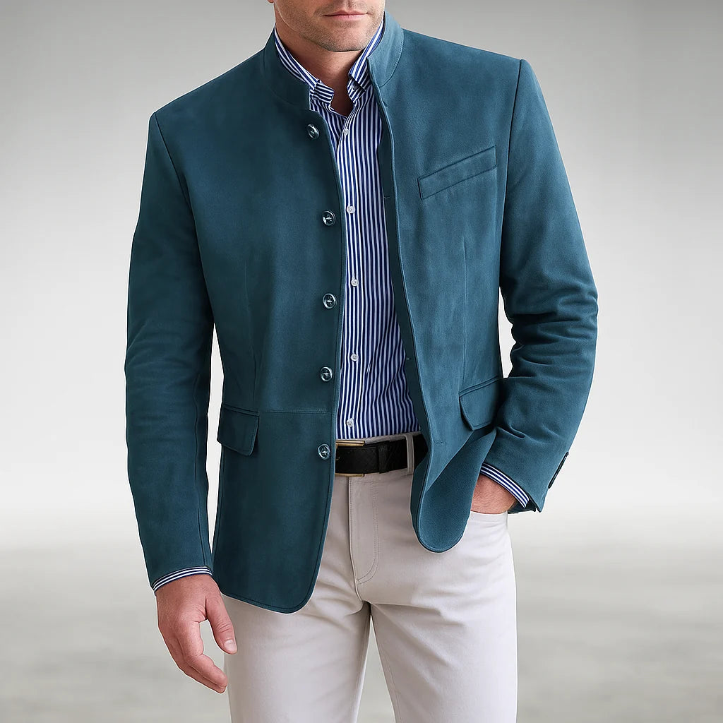 Adrian Men's Cardigan | Tailored Fit, Textured Knit, Functional Pockets 3