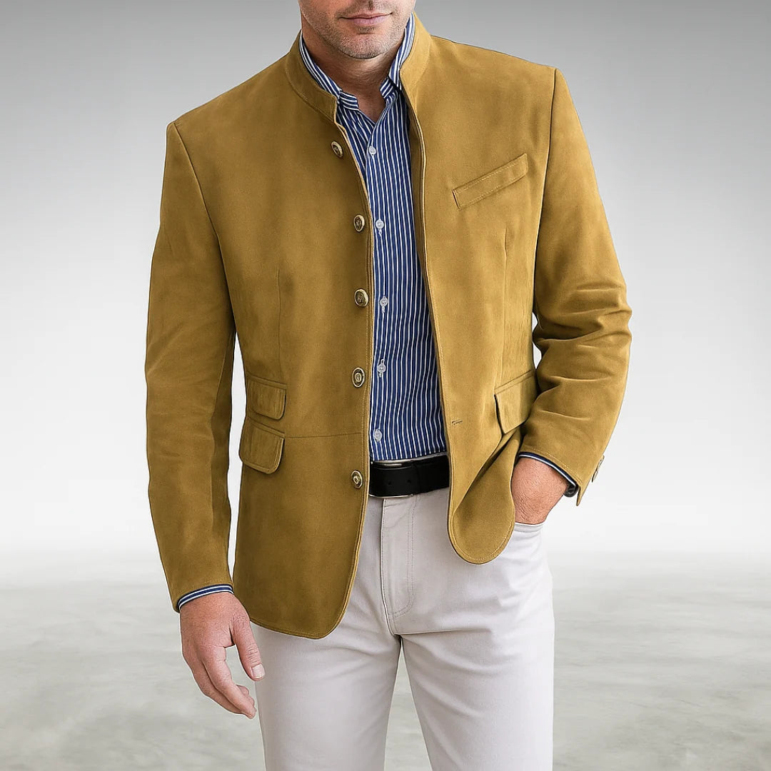 Adrian Men's Cardigan | Tailored Fit, Textured Knit, Functional Pockets 4