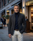 Adrian Men's Cardigan | Tailored Fit, Textured Knit, Functional Pockets 5