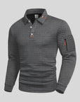 Aero Long Sleeve Polo Shirt | Textured Finish, Sleeve Pocket 0