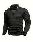 Aero Long Sleeve Polo Shirt | Textured Finish, Sleeve Pocket 3