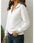 Aero Men's Quarter Zip Pullover | Soft Textured Knit, Stand Collar 2