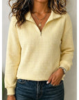 Aero Men's Quarter Zip Pullover | Soft Textured Knit, Stand Collar 9
