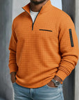 Benson Men's Shirt | Long Sleeve Waffle Texture, Relaxed Fit 0