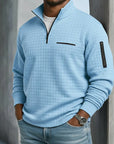 Benson Men's Shirt | Long Sleeve Waffle Texture, Relaxed Fit 1