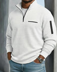 Benson Men's Shirt | Long Sleeve Waffle Texture, Relaxed Fit 3