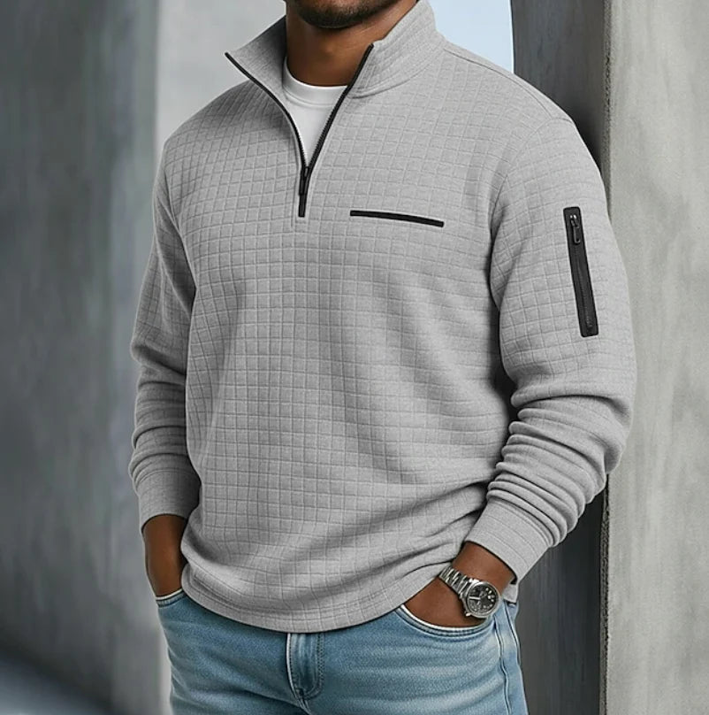 Benson Men's Shirt | Long Sleeve Waffle Texture, Relaxed Fit 5