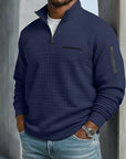 Benson Men's Shirt | Long Sleeve Waffle Texture, Relaxed Fit 7