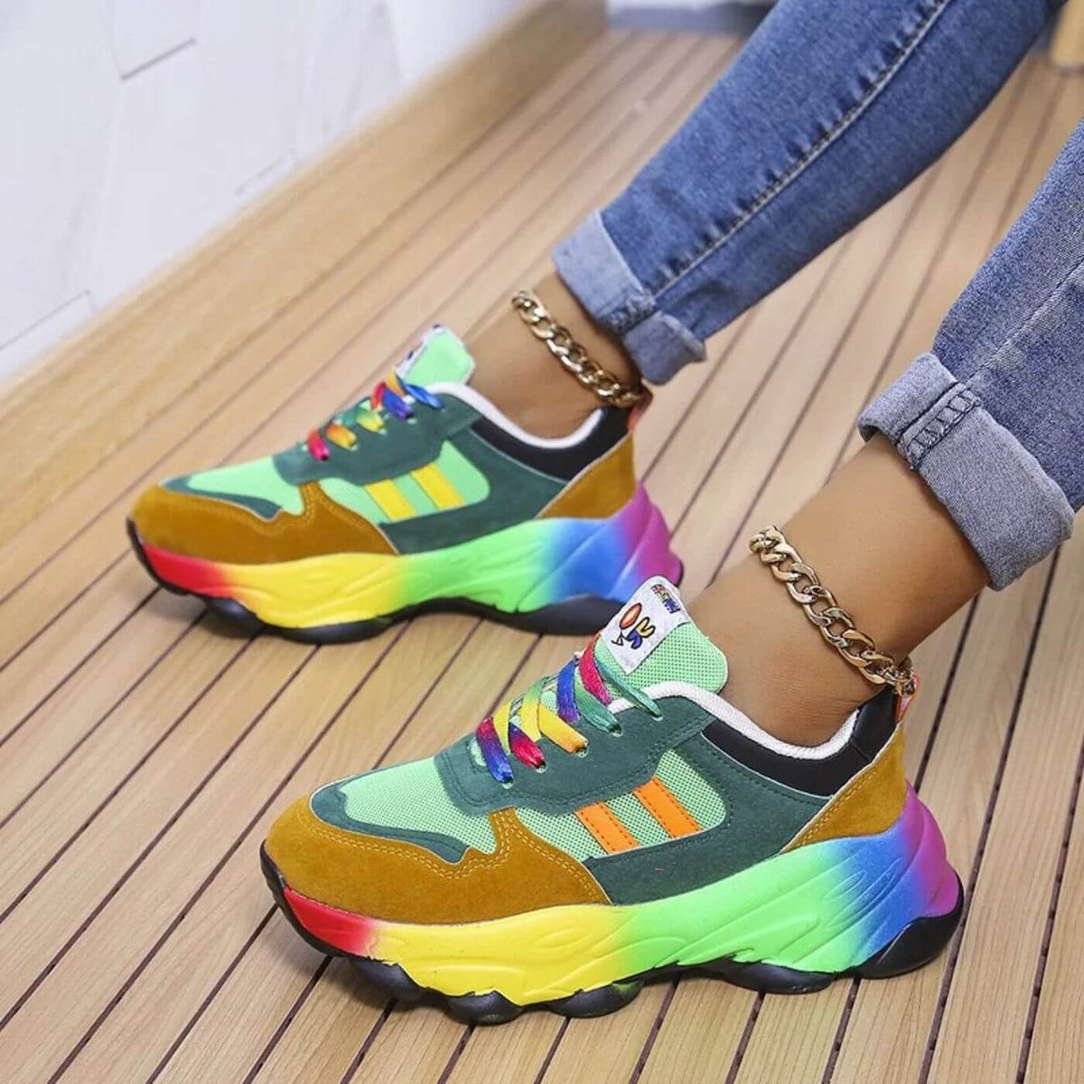 Stylish Women’s Sneakers with Orthopedic Design