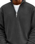 Coco Zipper Sweater | Textured Knit, High Neck, Relaxed Fit 7