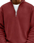 Coco Zipper Sweater | Textured Knit, High Neck, Relaxed Fit 9