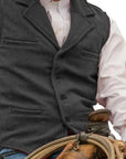 Colton Mens Vest | Classic Herringbone, Tailored Fit 12