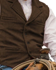 Colton Mens Vest | Classic Herringbone, Tailored Fit 13