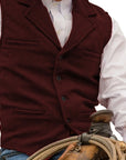 Colton Mens Vest | Classic Herringbone, Tailored Fit 17